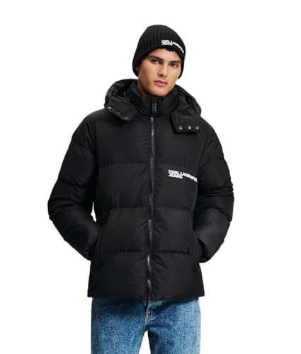 KARL LAGERFELD JEANS, Herren, Regelmässiger Puffer, Schwarz, 2Xtra Large von KARL LAGERFELD JEANS