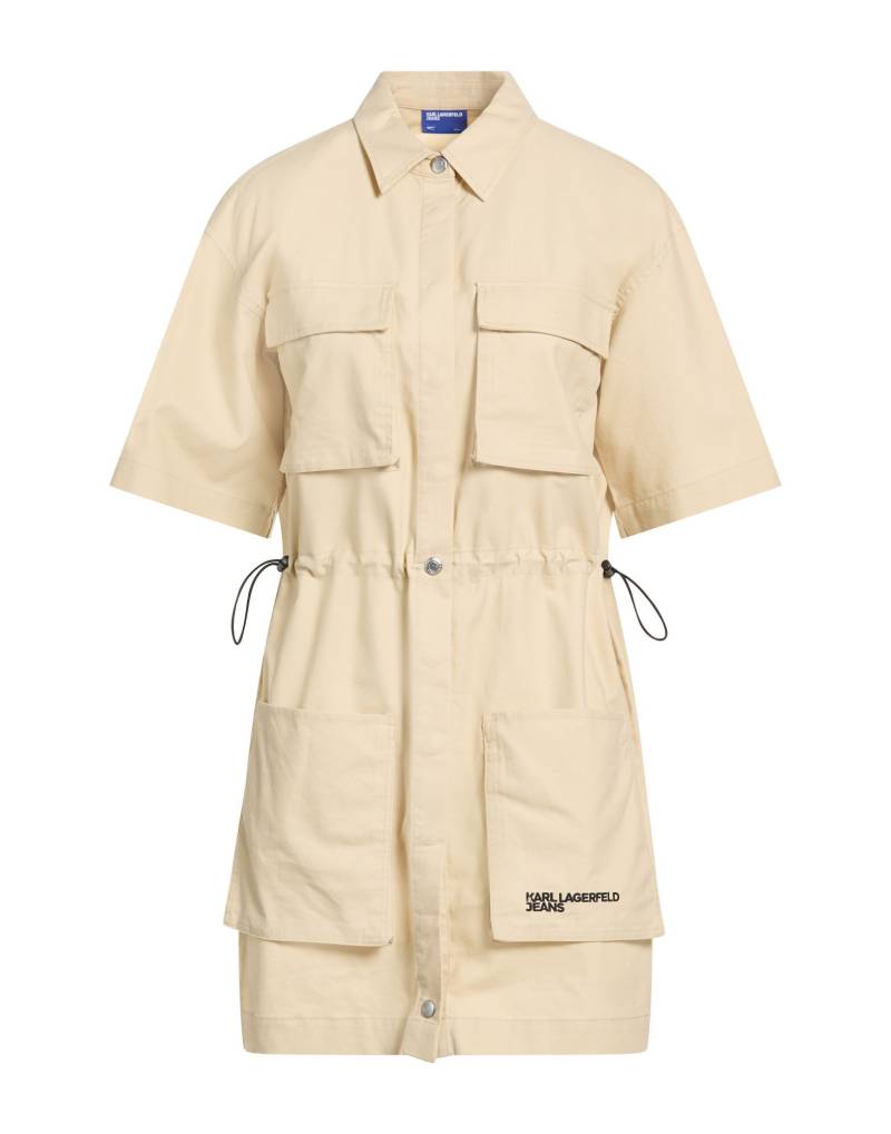 KARL LAGERFELD JEANS Mini-kleid Damen Beige von KARL LAGERFELD JEANS