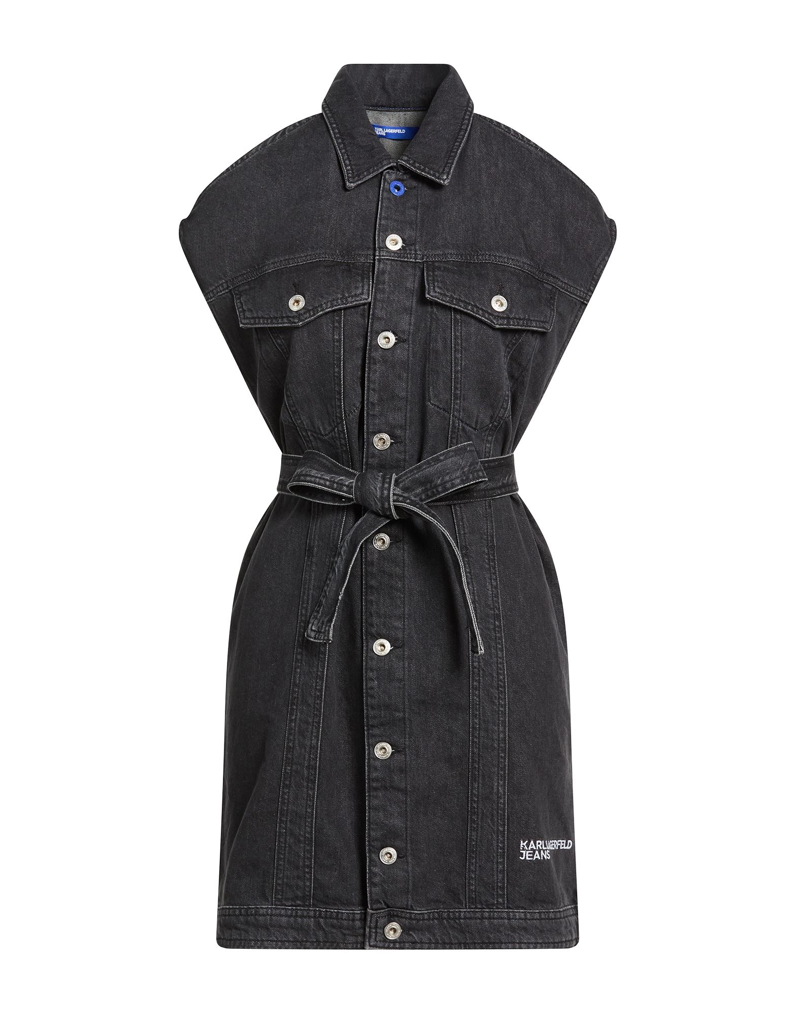 KARL LAGERFELD JEANS Mini-kleid Damen Grau von KARL LAGERFELD JEANS