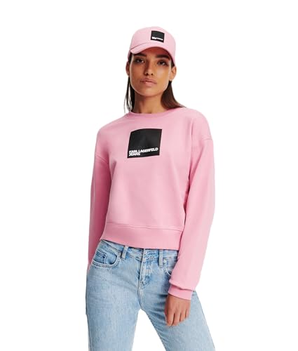 KARL LAGERFELD JEANS Regular FIT Logo Sweat, Mauve, M von KARL LAGERFELD JEANS