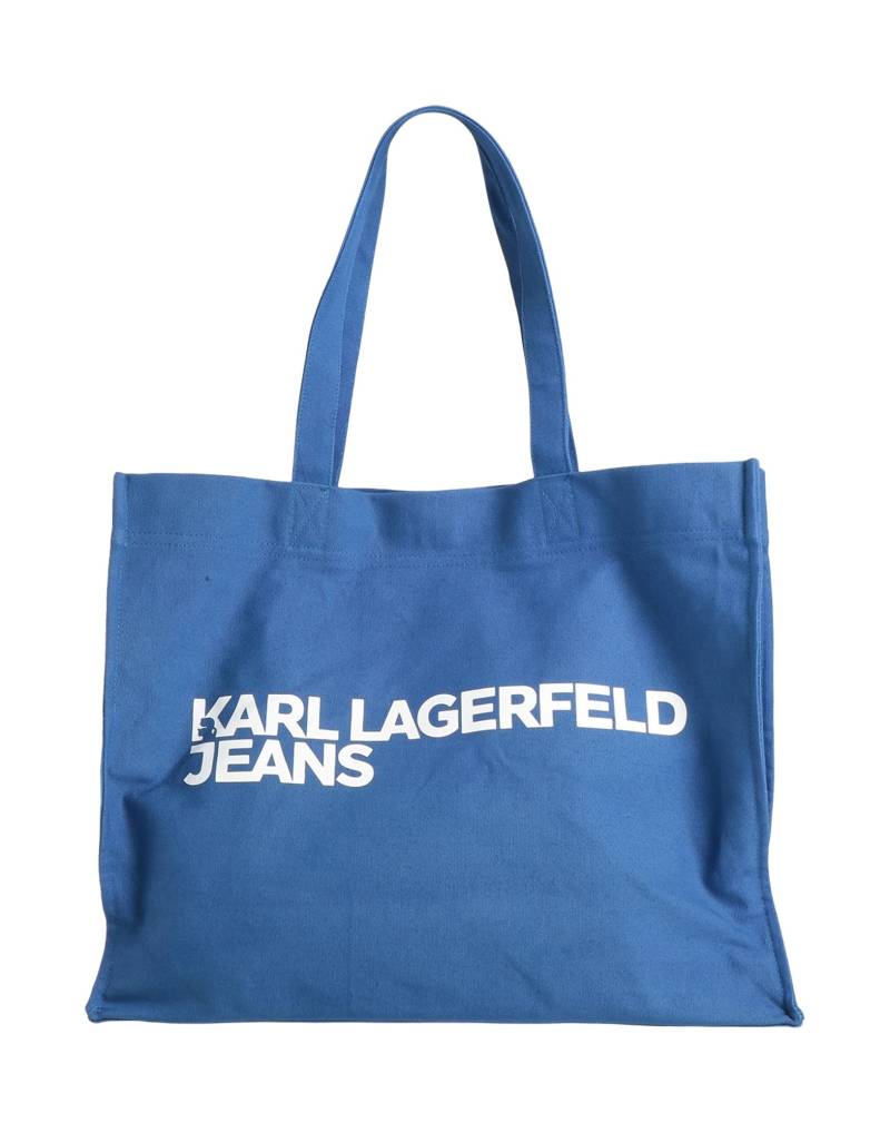 KARL LAGERFELD JEANS Schultertasche Damen Blau von KARL LAGERFELD JEANS