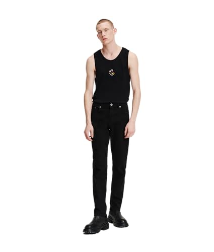 KARL LAGERFELD JEANS Herren Slim Denim Schmale Beinform, Schwarz, 3334 von KARL LAGERFELD JEANS