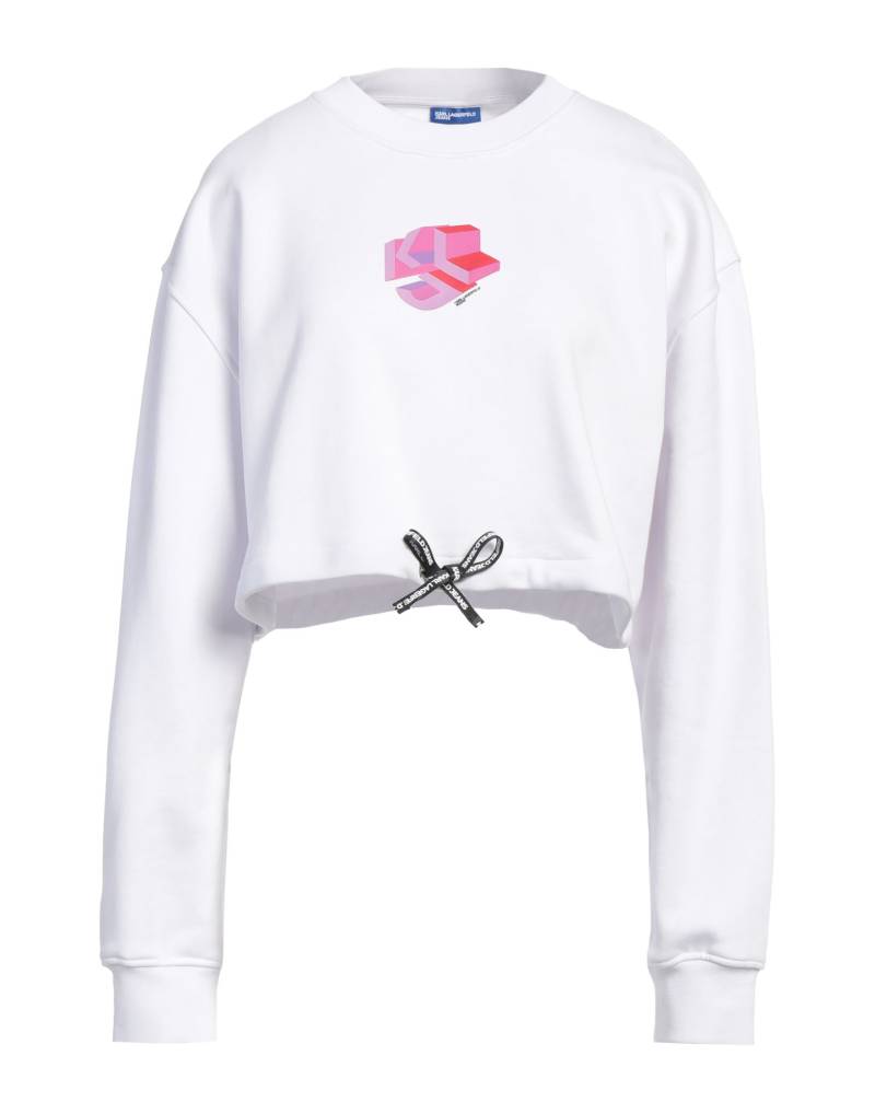 KARL LAGERFELD JEANS Sweatshirt Damen Weiß von KARL LAGERFELD JEANS