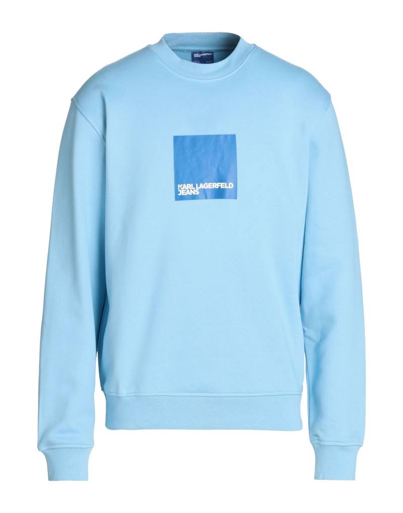 KARL LAGERFELD JEANS Sweatshirt Herren Hellblau von KARL LAGERFELD JEANS