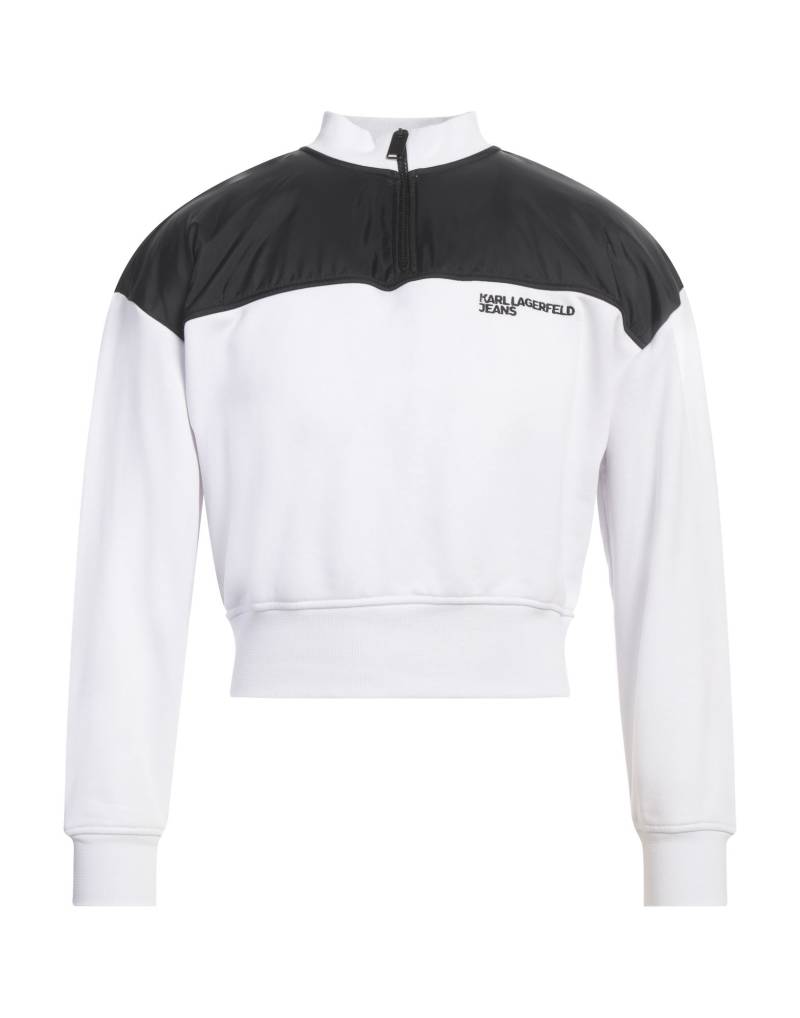 KARL LAGERFELD JEANS Sweatshirt Herren Weiß von KARL LAGERFELD JEANS