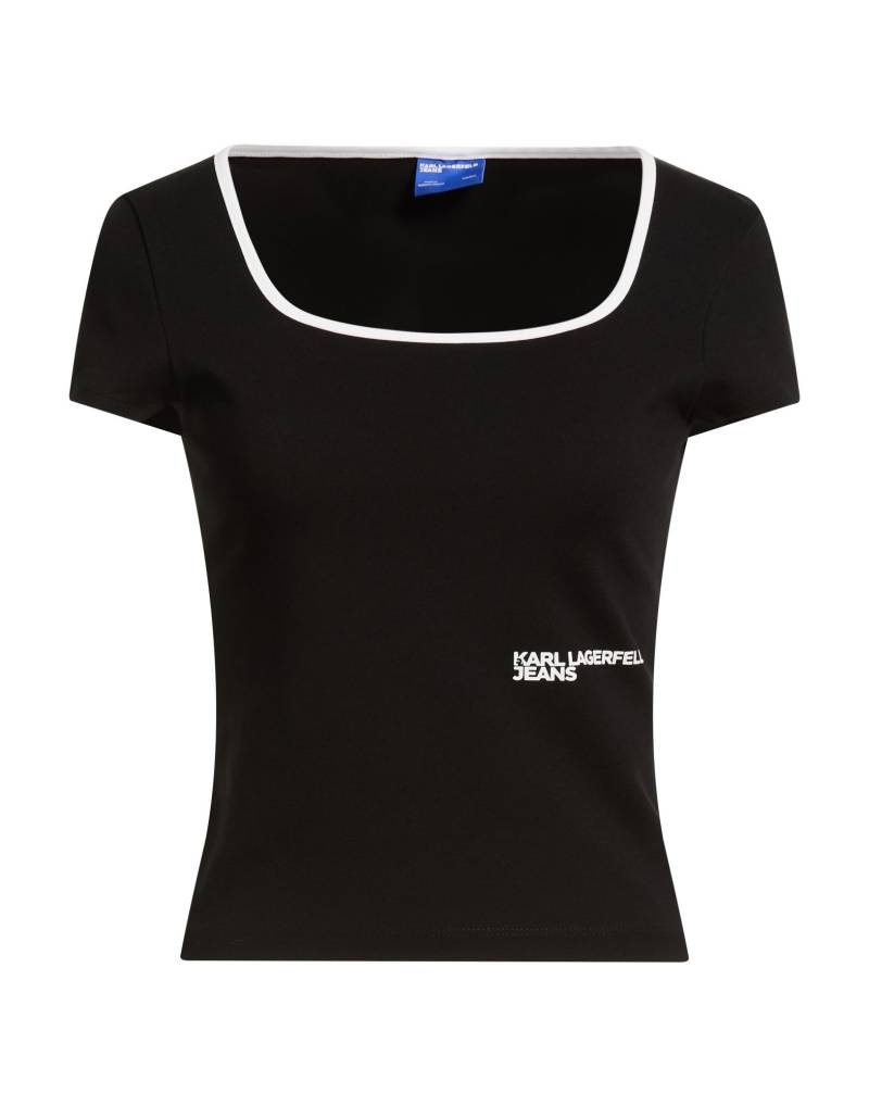 KARL LAGERFELD JEANS Top Damen Schwarz von KARL LAGERFELD JEANS