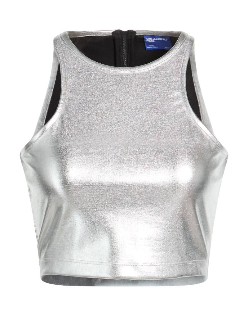 KARL LAGERFELD JEANS Top Damen Silber von KARL LAGERFELD JEANS