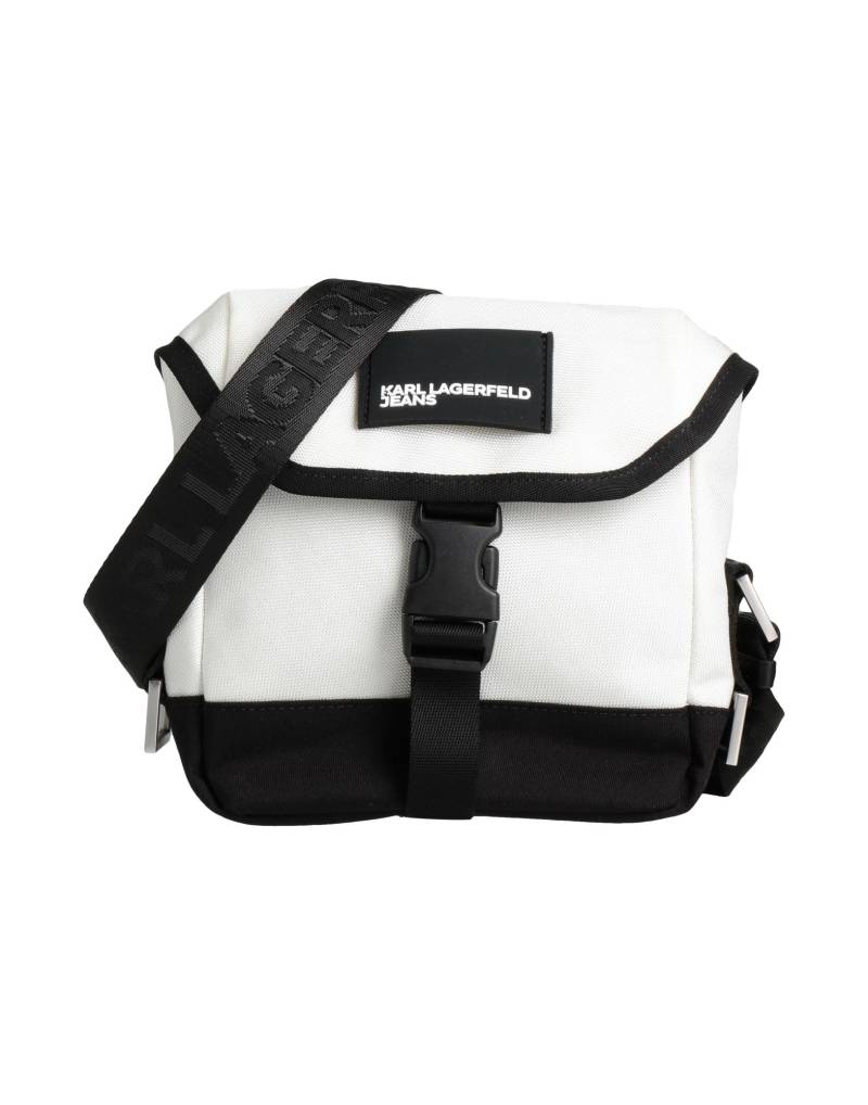 KARL LAGERFELD JEANS Umhängetasche Herren Weiß von KARL LAGERFELD JEANS