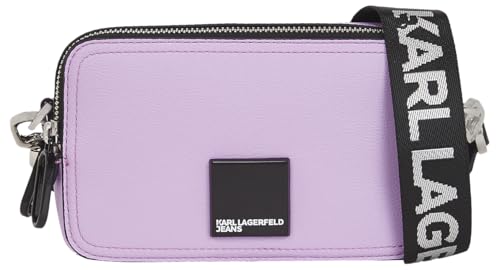 KARL LAGERFELD JEANS Damen Kameratasche Mit BoxLogo Lila, One size von KARL LAGERFELD JEANS