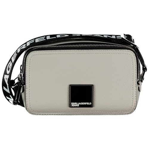 KARL LAGERFELD JEANS Damen Kameratasche Mit BoxLogo Beige, One size von KARL LAGERFELD JEANS
