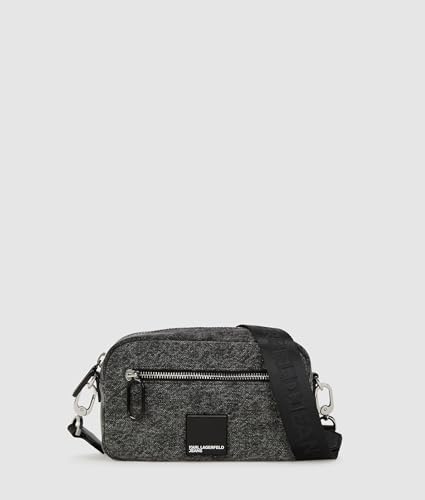 KARL LAGERFELD JEANS Damen Box Logo Soft Camera Bag Dnm Schwarz, One size von KARL LAGERFELD JEANS