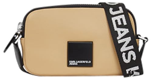KARL LAGERFELD JEANS Damen Box Logo Mini Crossbody Braun, One size von KARL LAGERFELD JEANS