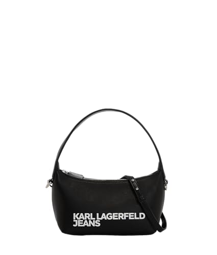KARL LAGERFELD JEANS, Damen, Essential Logo Oberer Griff, Schwarz, Einheitsgrösse von KARL LAGERFELD JEANS