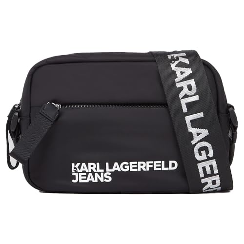 KARL LAGERFELD JEANS Women's Essential Nylon Crossbody, Black KARL LAGERFELD JEANS Women's Essential Nylon Crossbody, Black von KARL LAGERFELD JEANS
