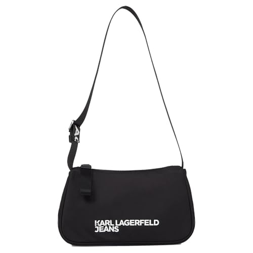 KARL LAGERFELD JEANS Women's Essential Nylon Shoulder Bag SHOULDERBAG, Black KARL LAGERFELD JEANS Women's Essential Nylon Shoulder Bag SHOULDERBAG, Black von KARL LAGERFELD JEANS