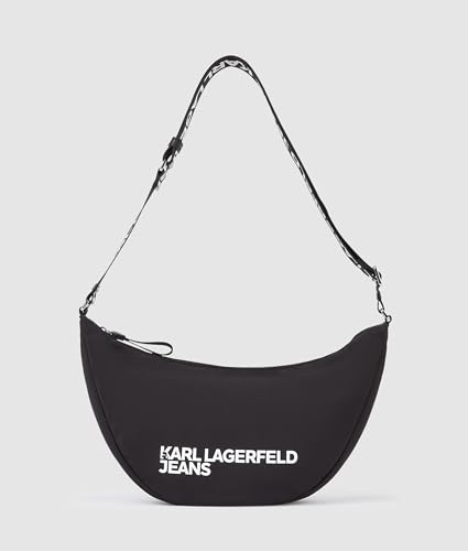KARL LAGERFELD JEANS Damen Essential Nylon Sling Bag Schwarz, One size von KARL LAGERFELD JEANS