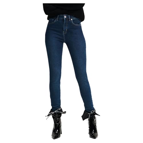 KARL LAGERFELD JEANS Women's High Rise Skinny Denim Jeans, Washed Dark Blue, 31 W/32 L KARL LAGERFELD JEANS Women's High Rise Skinny Denim Jeans, Washed Dark Blue, 31 W/32 L von KARL LAGERFELD JEANS