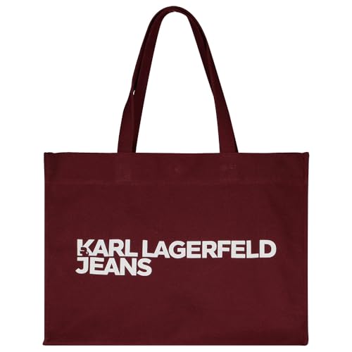 KARL LAGERFELD JEANS Damen Essential Logo Shopper Lila, One size von KARL LAGERFELD JEANS