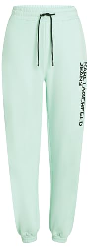 KARL LAGERFELD JEANS Women's Text Logo Slim Sweatpants, Bay, L Schlank von KARL LAGERFELD JEANS