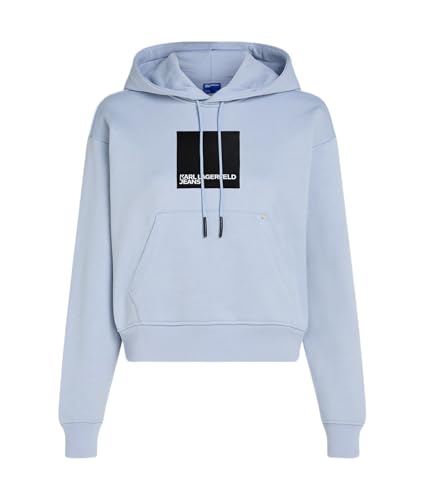 KARL LAGERFELD JEANS, Damen, Regular Logo Hoodie, Eventide, Medium von KARL LAGERFELD JEANS
