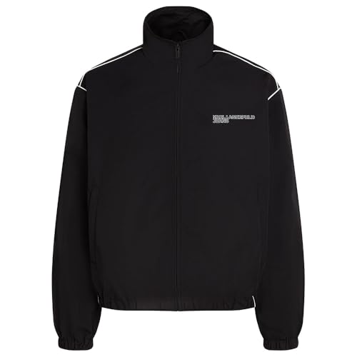 KARL LAGERFELD JEANS zip up piping jacket, black, L von KARL LAGERFELD JEANS
