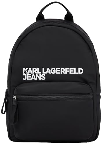 Karl Lagerfeld Jeans, Damen, Essential Nylon Rucksack, Schwarz, Einheitsgröße von KARL LAGERFELD JEANS