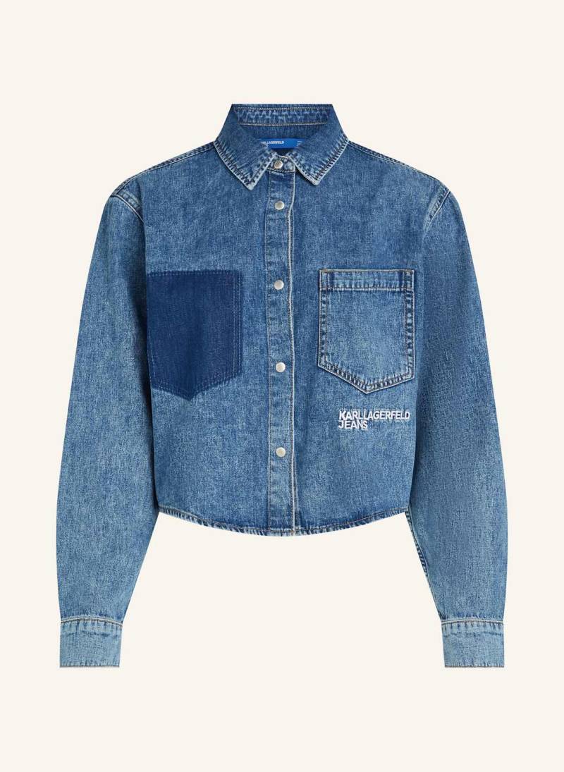 Karl Lagerfeld Jeans Bluse blau von KARL LAGERFELD JEANS