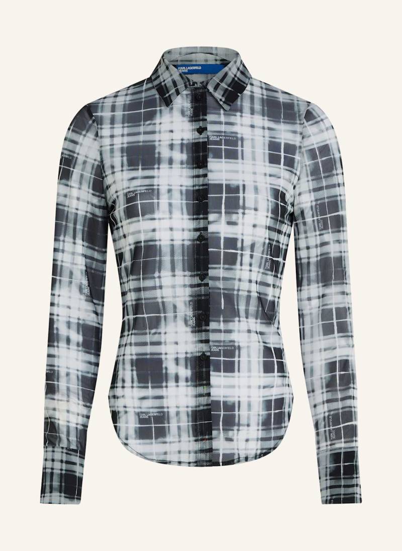 Karl Lagerfeld Jeans Bluse schwarz von KARL LAGERFELD JEANS