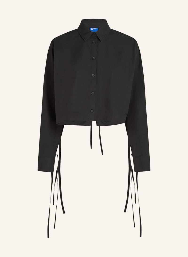 Karl Lagerfeld Jeans Bluse schwarz von KARL LAGERFELD JEANS