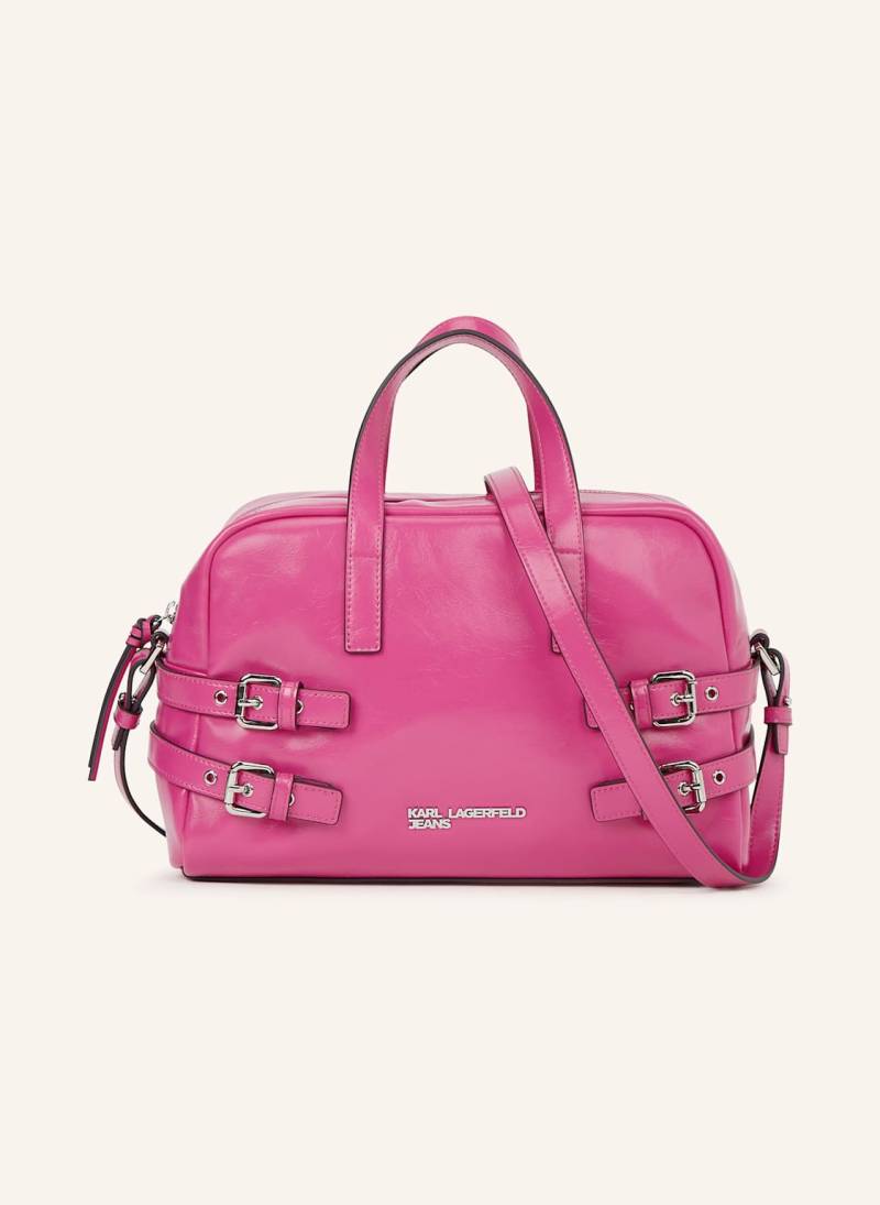 Karl Lagerfeld Jeans Bowlingtasche pink von KARL LAGERFELD JEANS