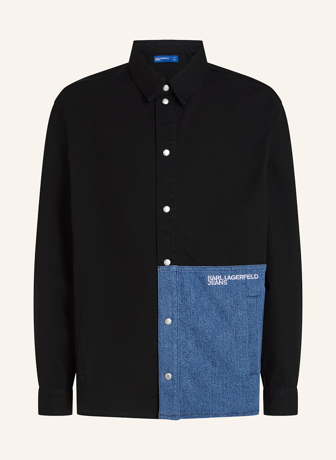 Karl Lagerfeld Jeans Hemd blau von KARL LAGERFELD JEANS