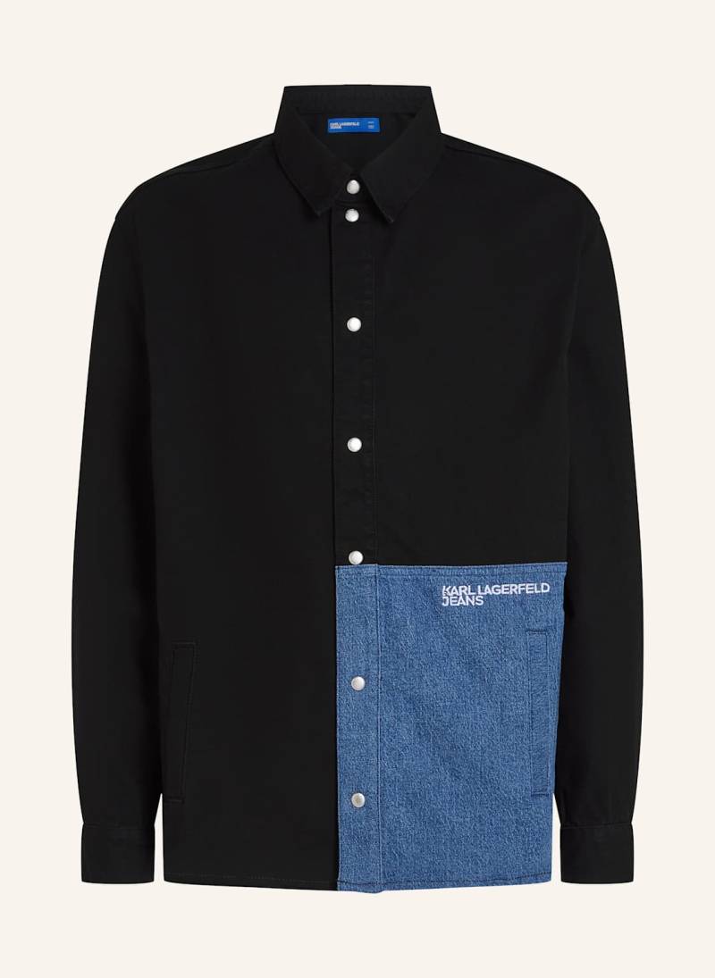 Karl Lagerfeld Jeans Hemd blau von KARL LAGERFELD JEANS