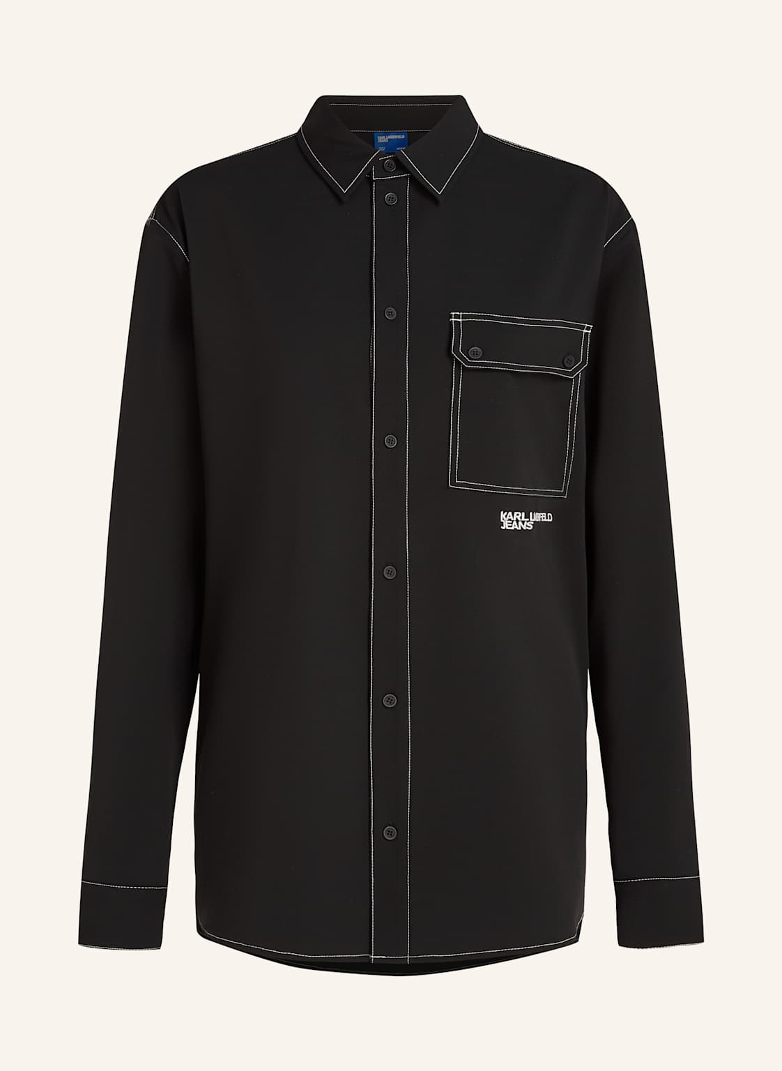 Karl Lagerfeld Jeans Hemd schwarz von KARL LAGERFELD JEANS