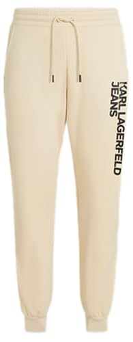 Karl Lagerfeld Jeans Herren Essential Logo Sweatpant Slim Fit, Braun, XS von KARL LAGERFELD JEANS