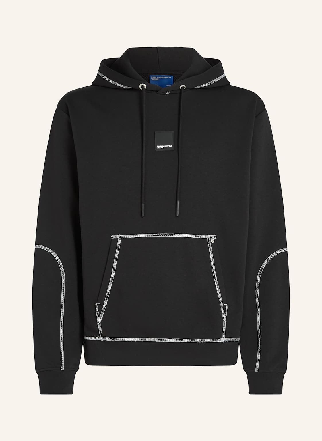 Karl Lagerfeld Jeans Hoodie schwarz von KARL LAGERFELD JEANS