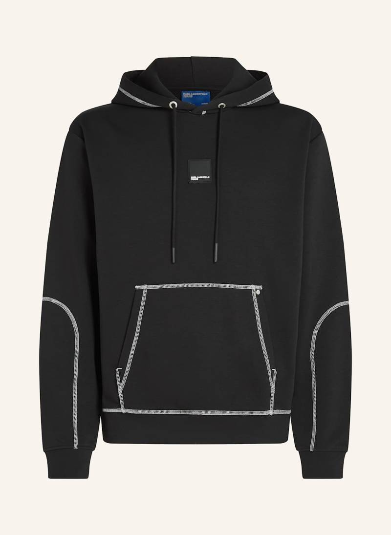 Karl Lagerfeld Jeans Hoodie schwarz von KARL LAGERFELD JEANS