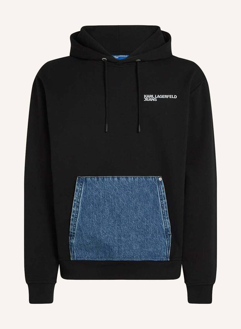 Karl Lagerfeld Jeans Hoodie schwarz von KARL LAGERFELD JEANS