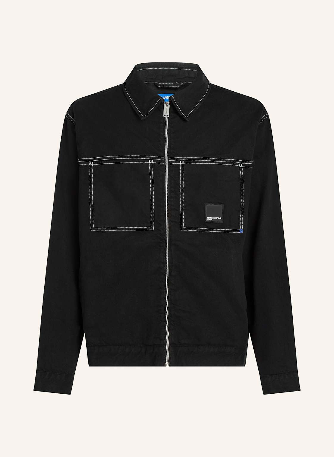 Karl Lagerfeld Jeans Jacke schwarz von KARL LAGERFELD JEANS