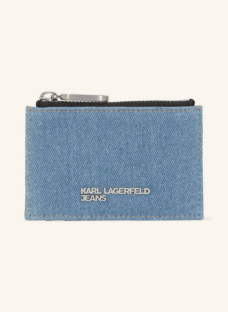 Karl Lagerfeld Jeans Kartenetui blau von KARL LAGERFELD JEANS