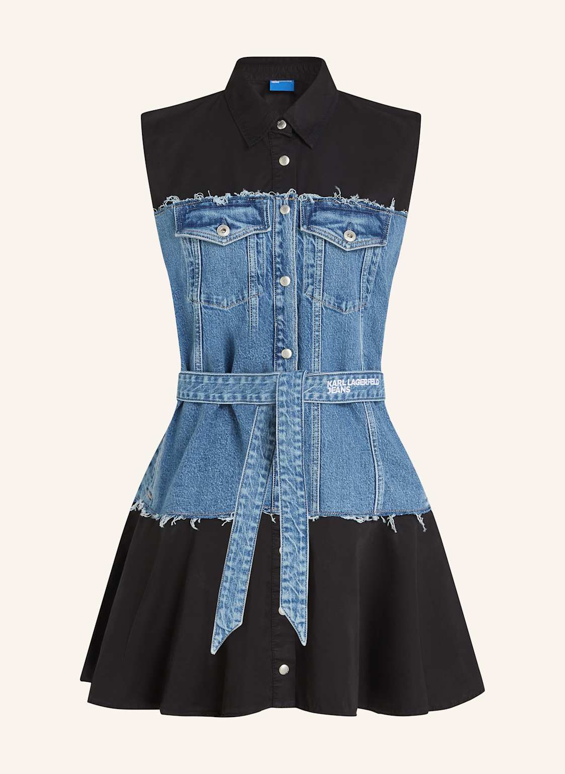 Karl Lagerfeld Jeans Kleid blau von KARL LAGERFELD JEANS