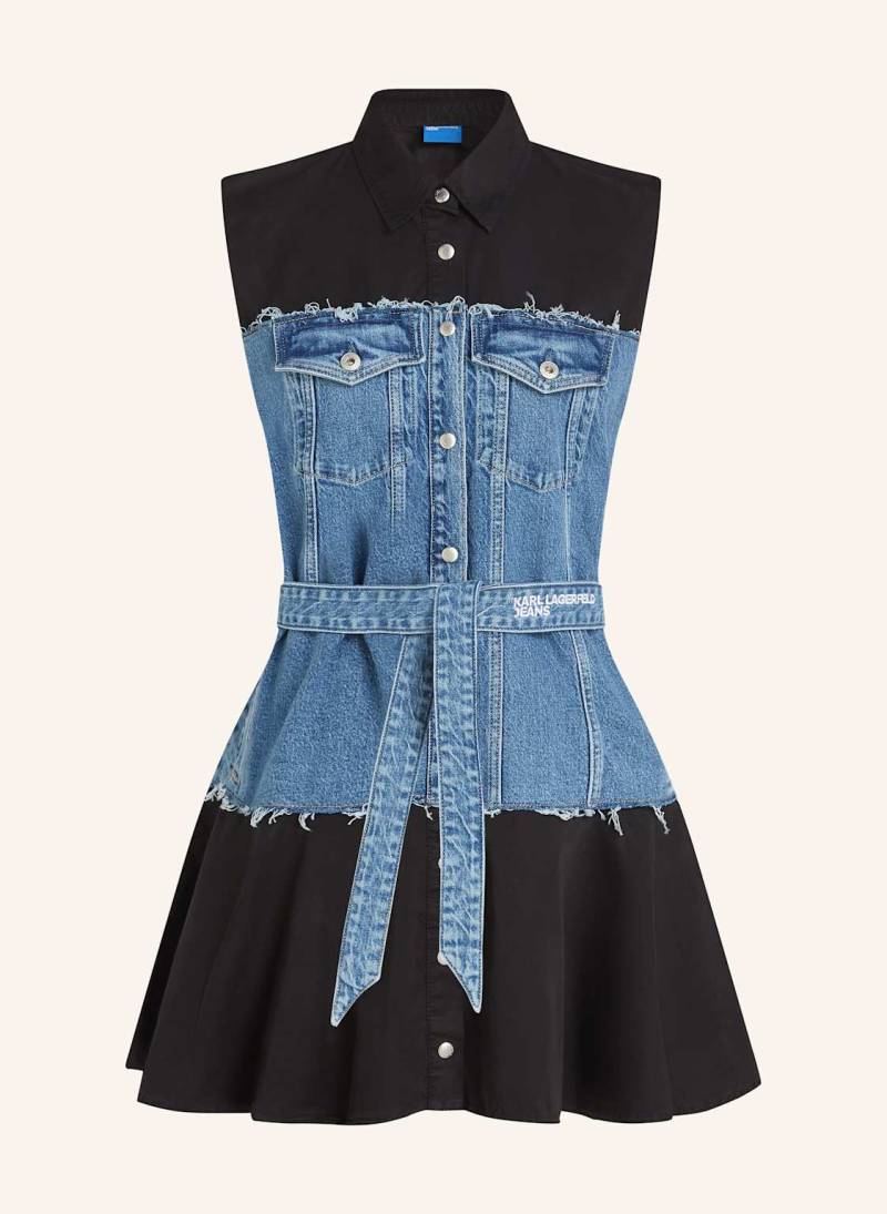 Karl Lagerfeld Jeans Kleid blau von KARL LAGERFELD JEANS
