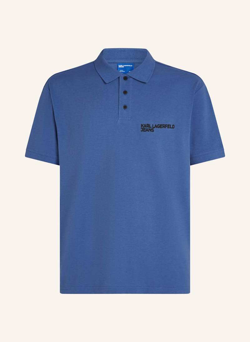 Karl Lagerfeld Jeans Poloshirt blau von KARL LAGERFELD JEANS