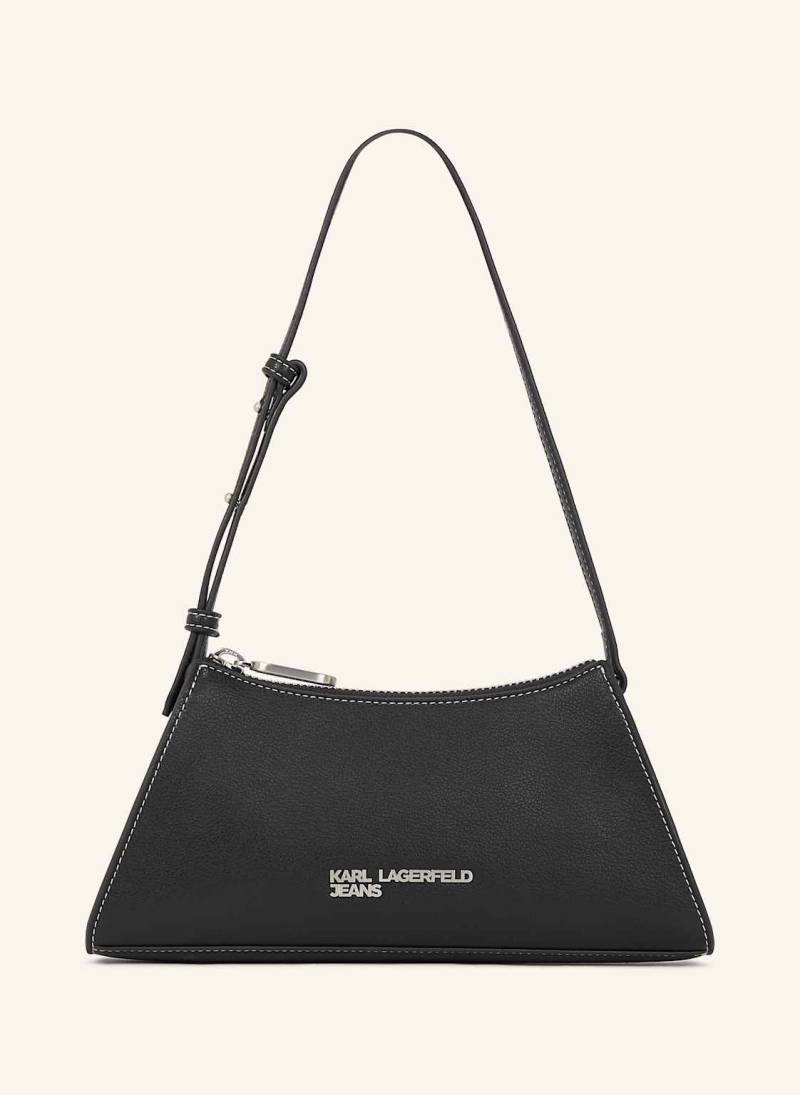 Karl Lagerfeld Jeans Schultertasche schwarz von KARL LAGERFELD JEANS