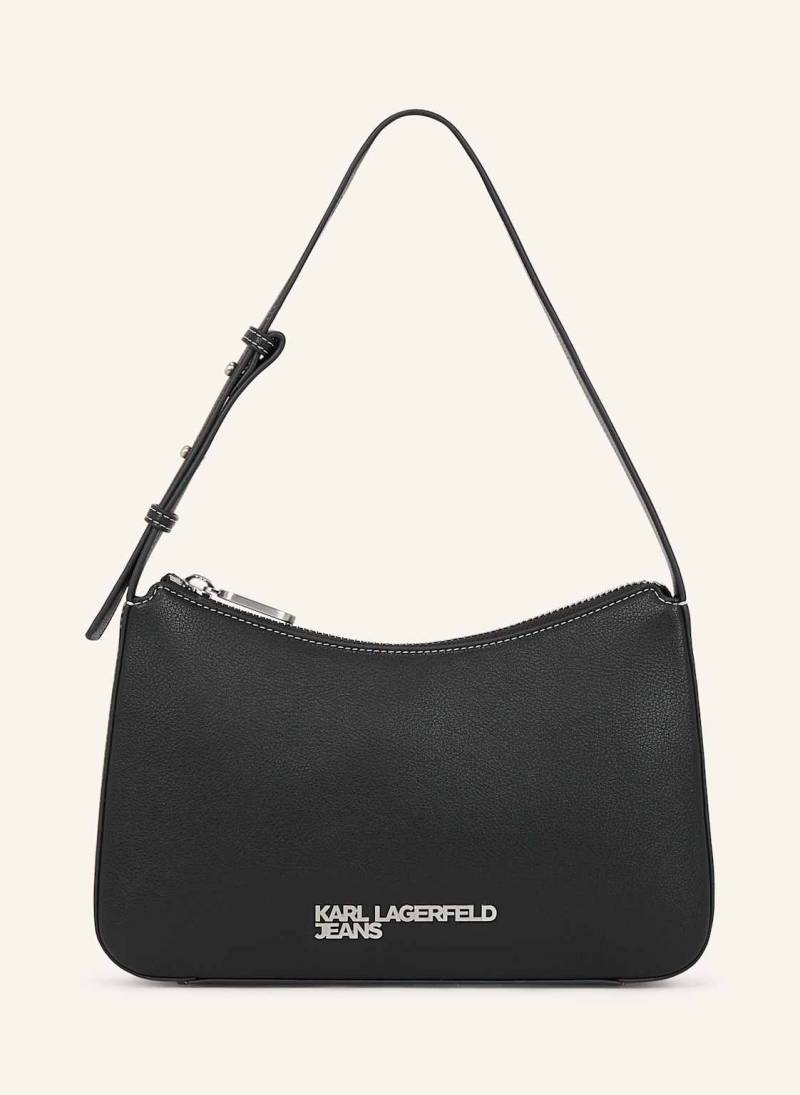 Karl Lagerfeld Jeans Schultertasche schwarz von KARL LAGERFELD JEANS
