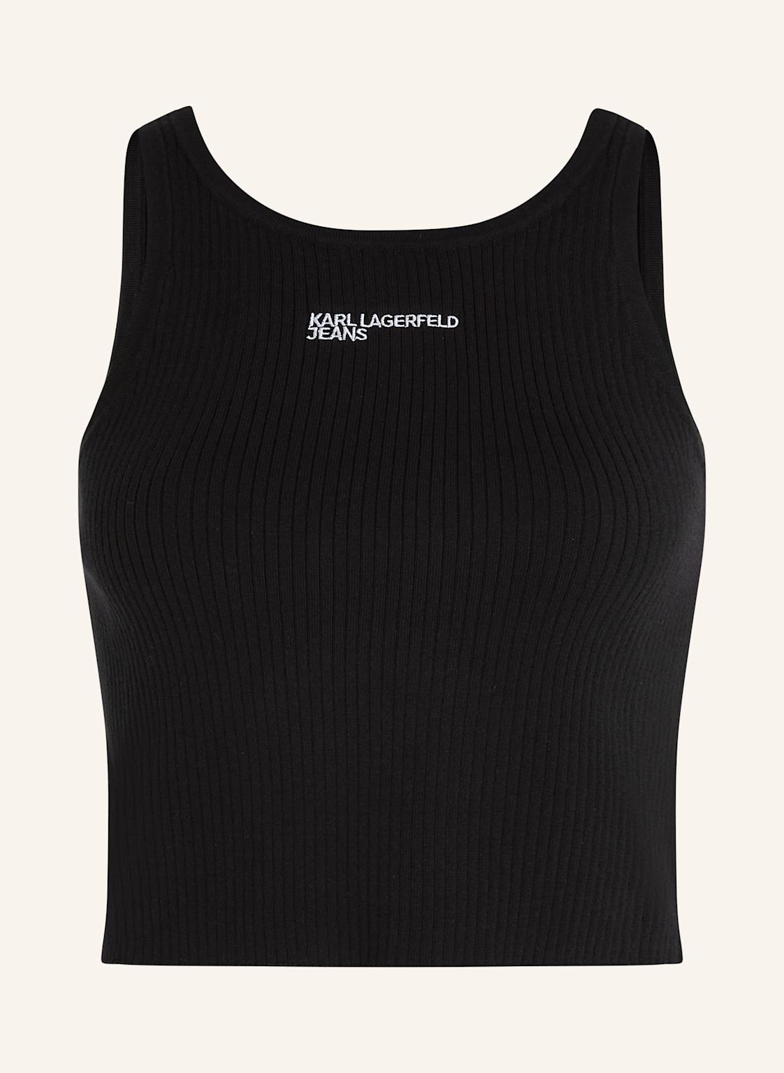 Karl Lagerfeld Jeans Top schwarz von KARL LAGERFELD JEANS