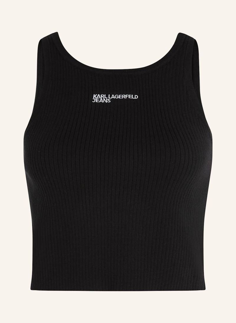 Karl Lagerfeld Jeans Top schwarz von KARL LAGERFELD JEANS