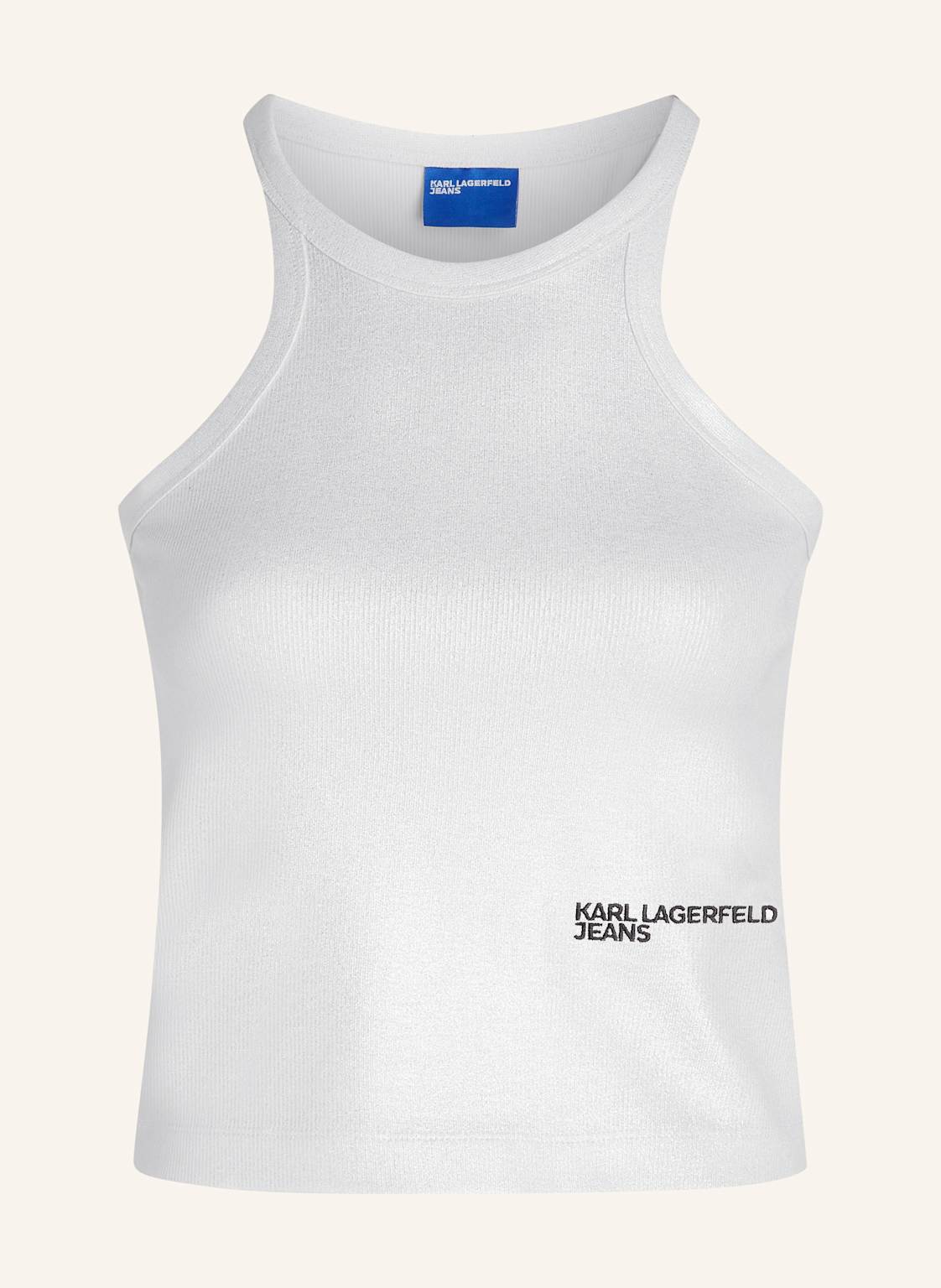 Karl Lagerfeld Jeans Top silber von KARL LAGERFELD JEANS