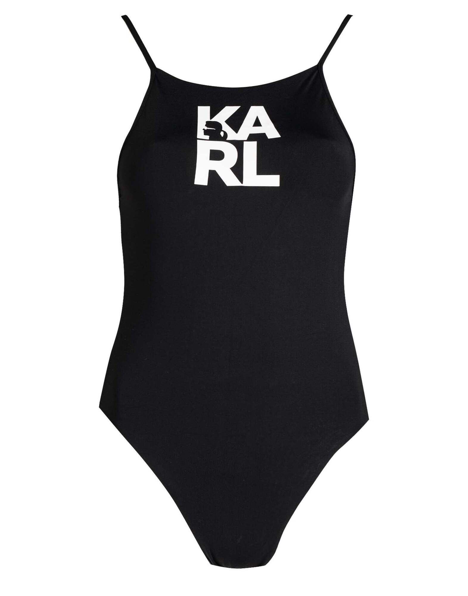 KARL LAGERFELD Badeanzug Damen Schwarz von KARL LAGERFELD