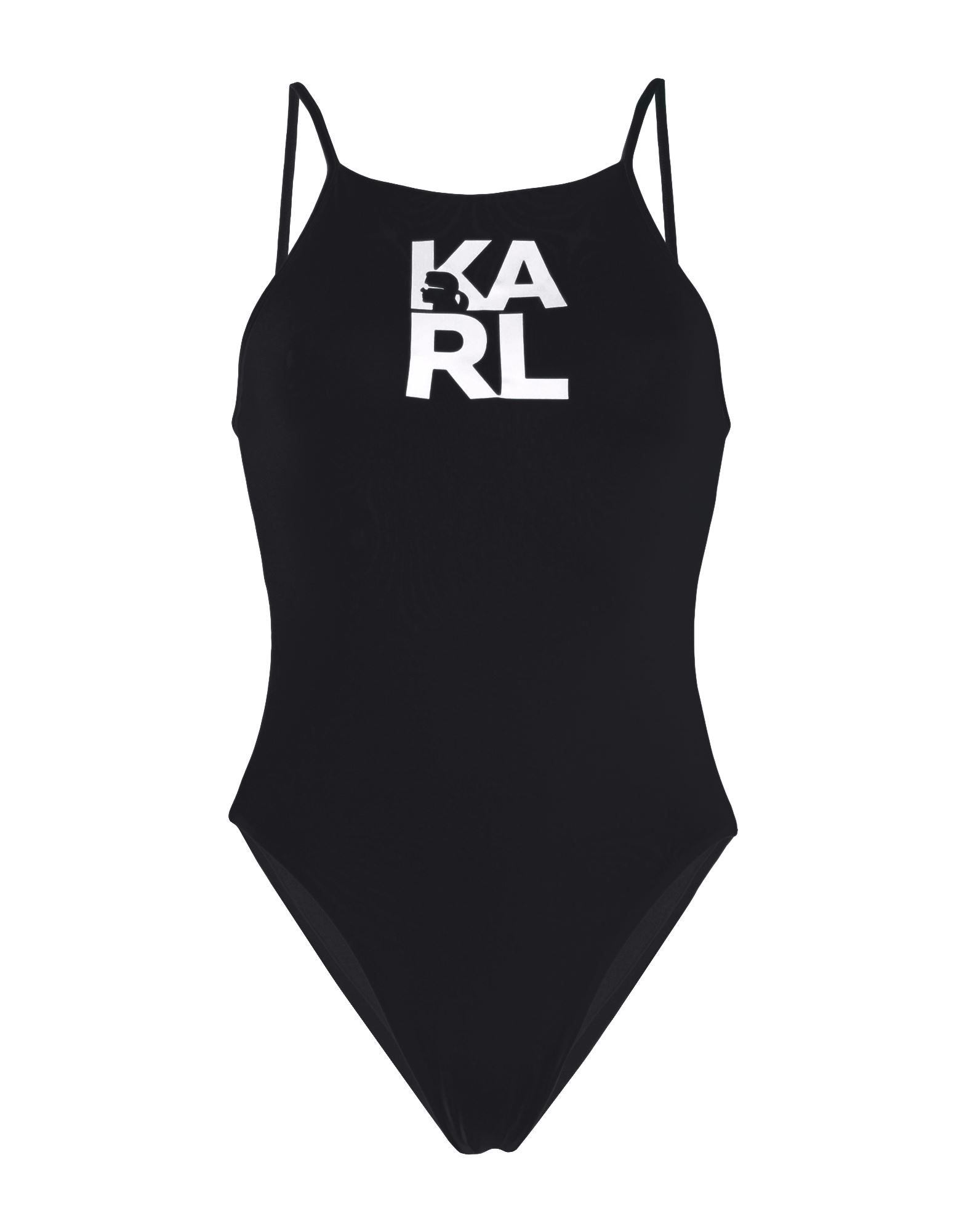 KARL LAGERFELD Badeanzug Damen Schwarz von KARL LAGERFELD