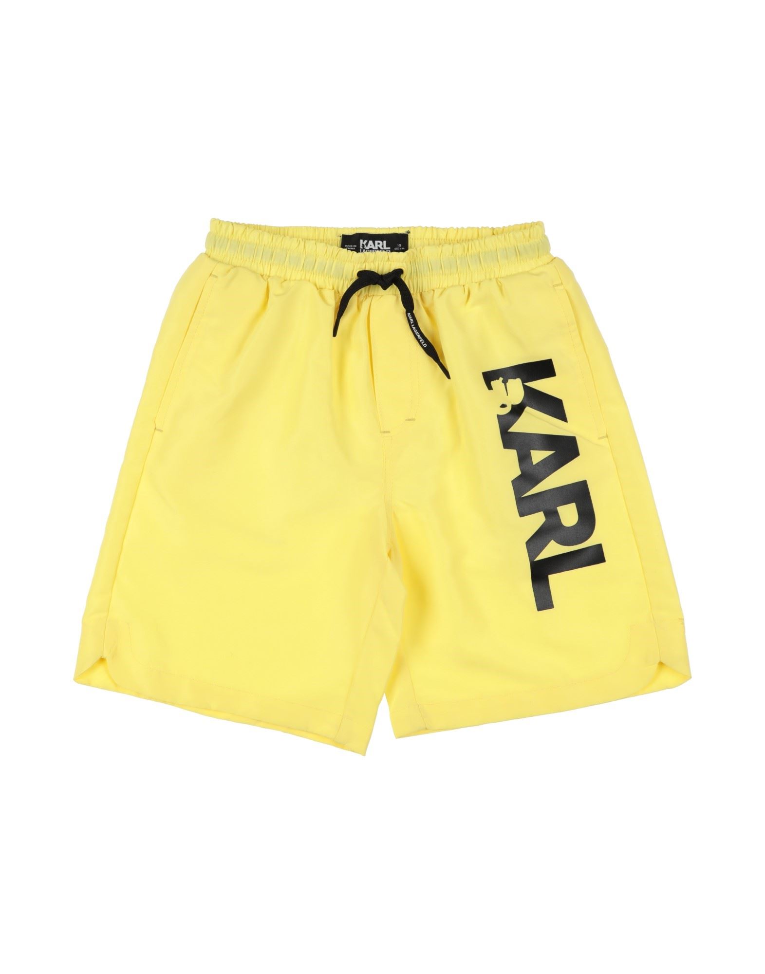 KARL LAGERFELD Badeboxer Kinder Gelb von KARL LAGERFELD